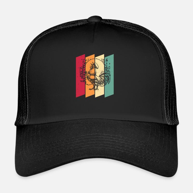 Huhn Henne Moon Howling Trucker Cap