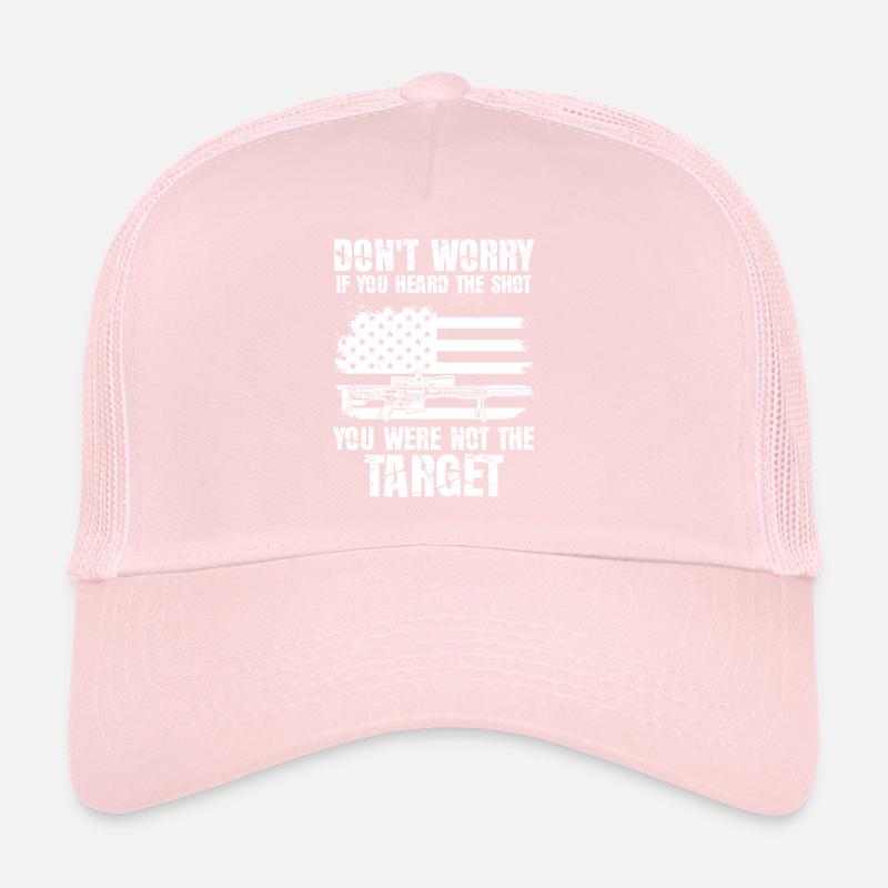 Heard The Shot Never The Target Sniper Trucker Cap