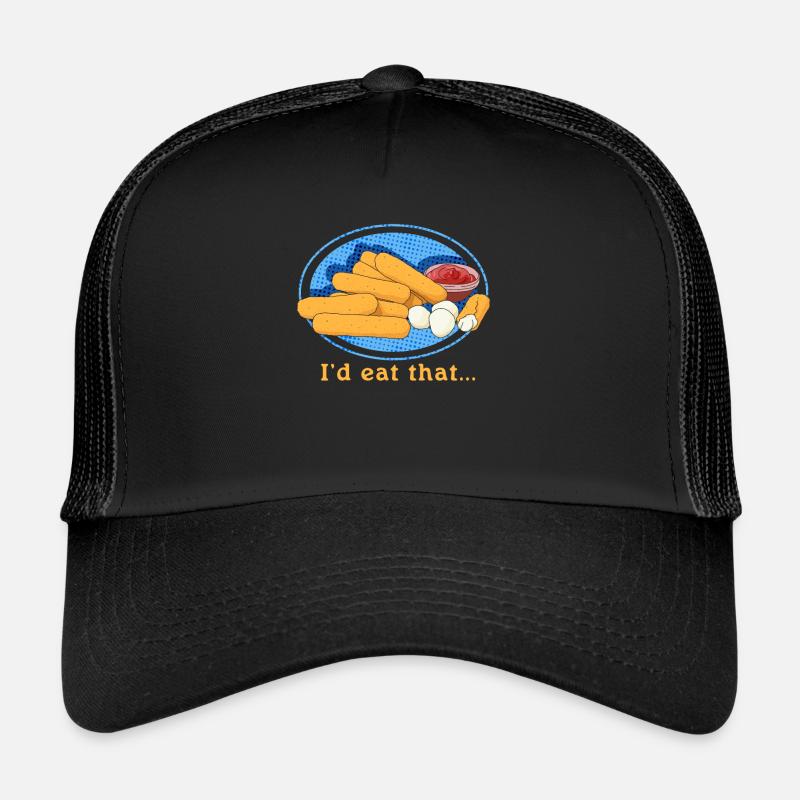 Mozzarella Sticks Cheese Lover Gift Trucker Cap