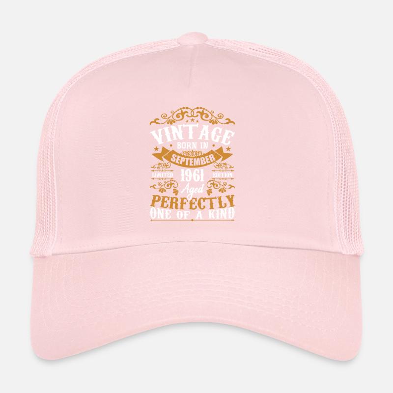 1961 September 1961 63rd Anniversary Gift 1961 Trucker Cap