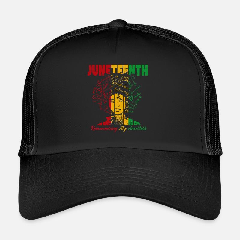 Juneteenth 1865 : Se souvenir de mes ancêtres Casquette trucker 