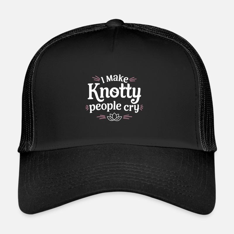 I Make Knotty People Cry Funny Massage Therapist H Trucker Cap