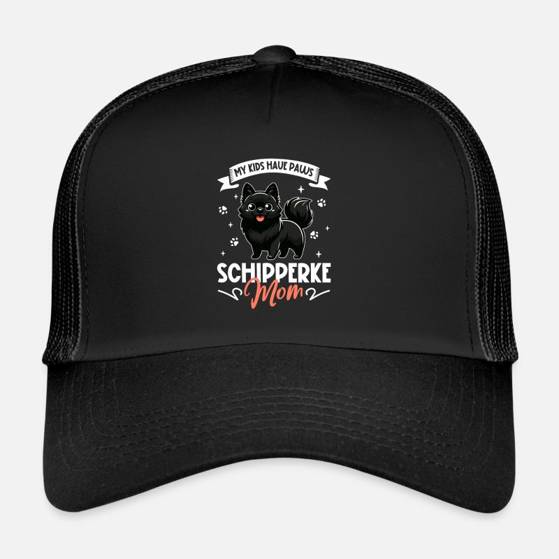 Schipperke Mama - Trucker Cap - Schwarz/Schwarz