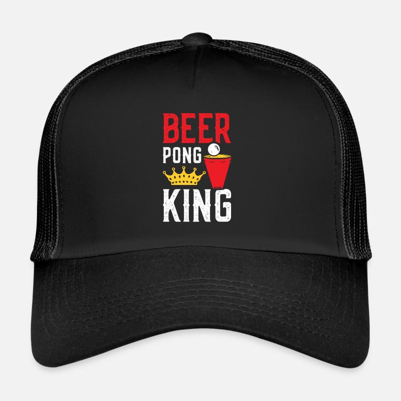 Beer Pong King Trucker Cap