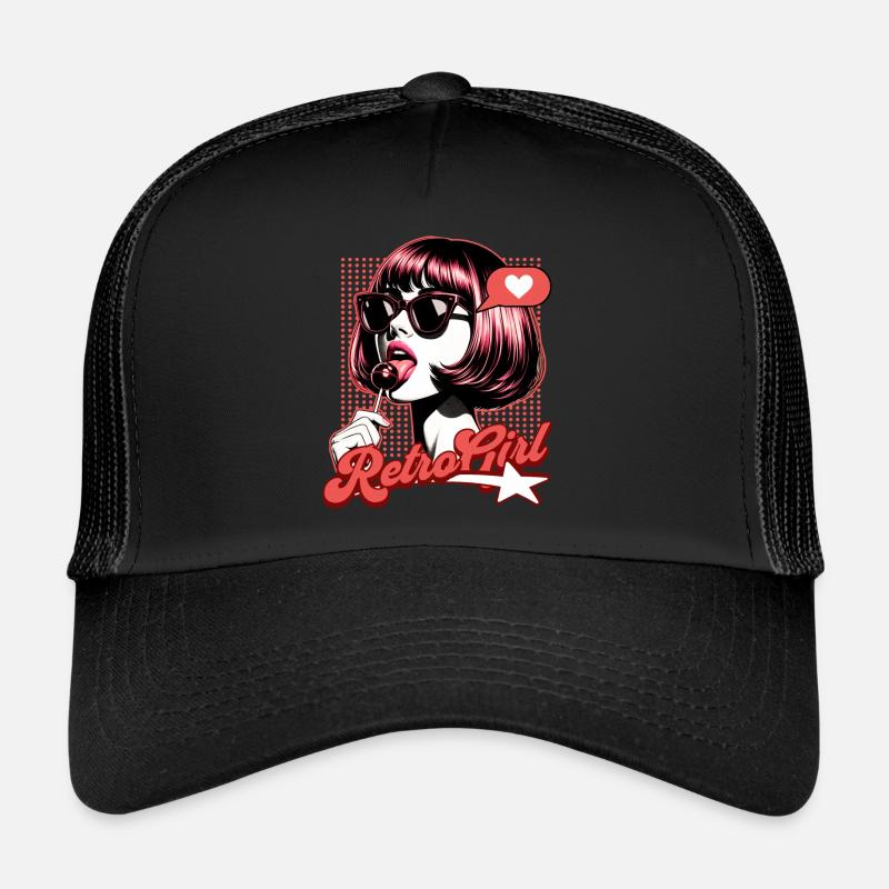 Vintage Damen Retro Glamour Trucker Cap