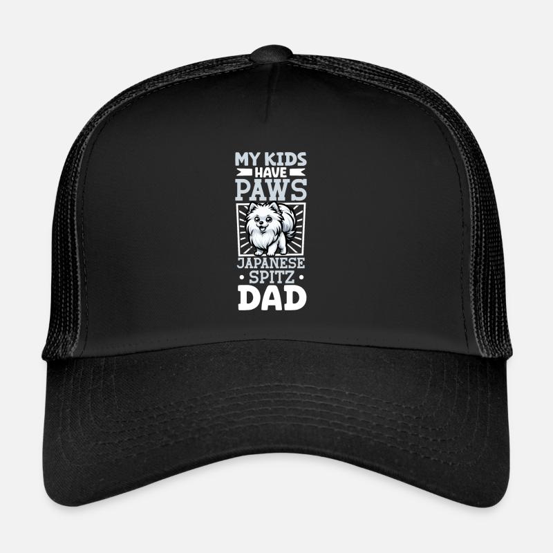 Japanese Spitz Dad Trucker Cap