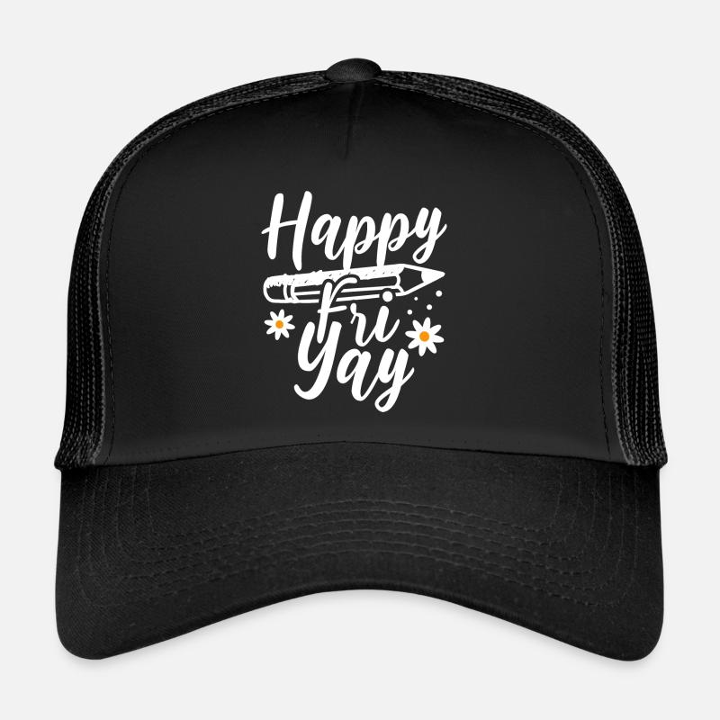 Humor Friday Teacher Weekend Trucker Cap