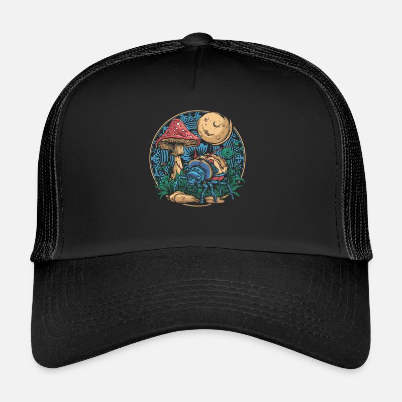 Fairycore Mushrooms Luna Moth Trucker Cap