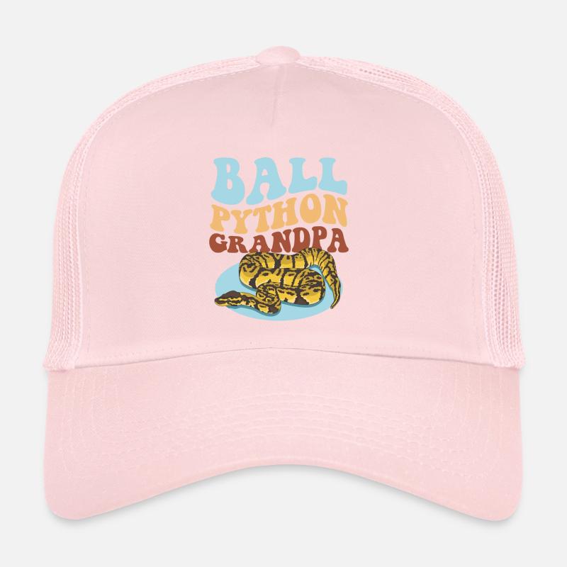 Roi Python Grand-père Python serpent cadeau Casquette trucker 