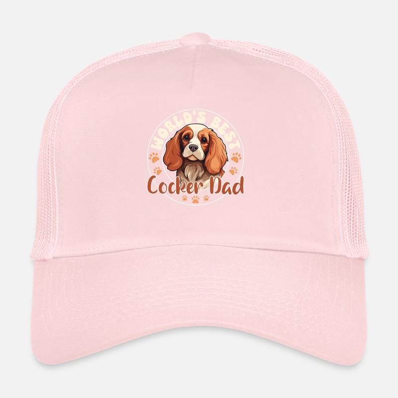 Cocker Spaniel Groovy Cocker Dad Trucker Cap