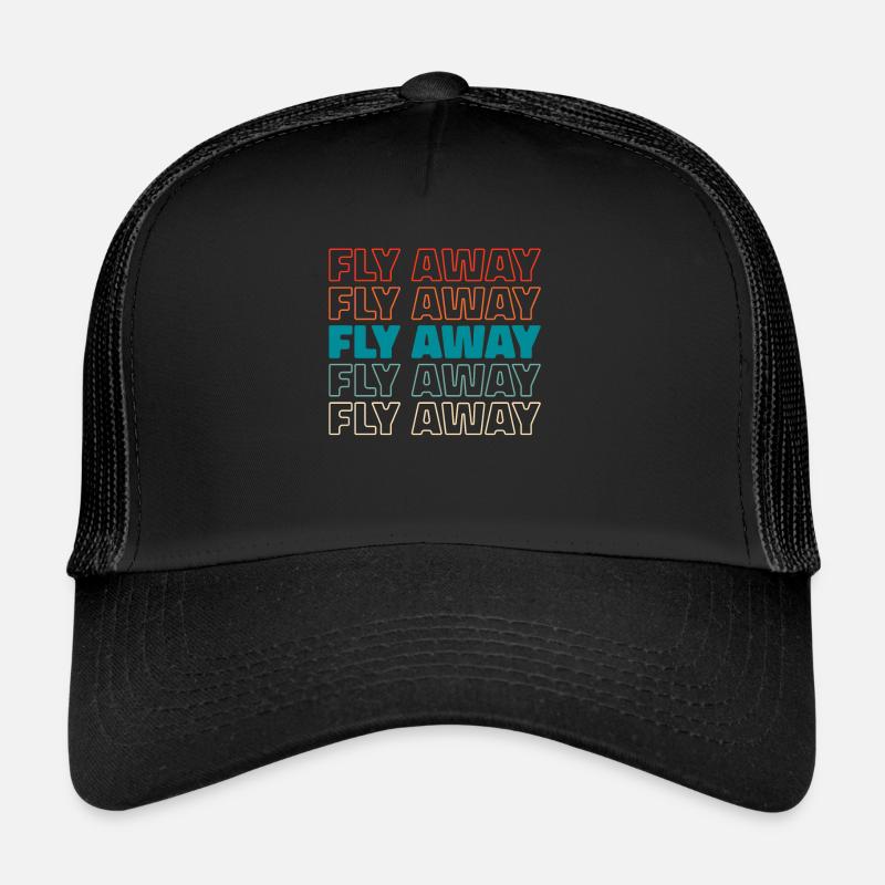 Paramoteur parapente - Casquette trucker  - noir/noir