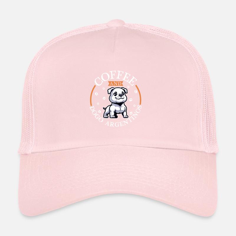 Café et Dogue Argentin Casquette trucker 