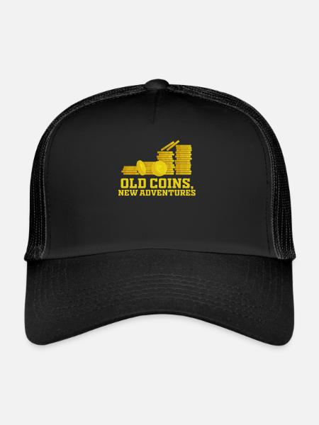 Old Coins New Adventures Numismatics - Trucker Cap - black/black - Front