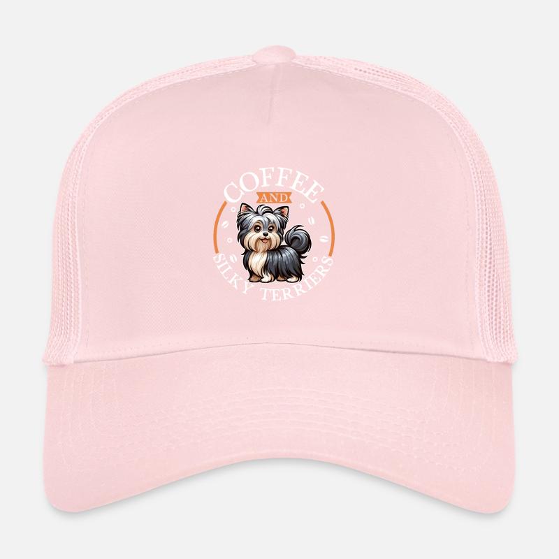 Café et Silky Terrier australien Casquette trucker 