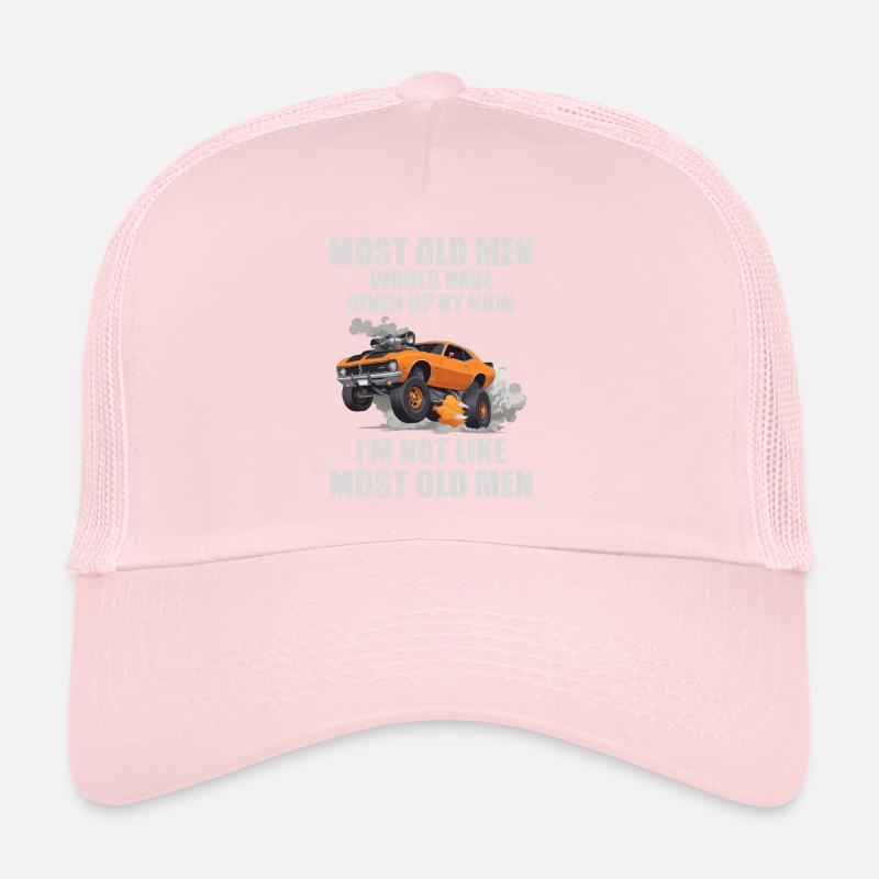 I'm Not Like Most Old Men | Funny Drag Racing Casquette trucker 