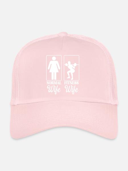 Bodybuilding Novelty Fitness Women - Trucker Cap - pale pink - Front