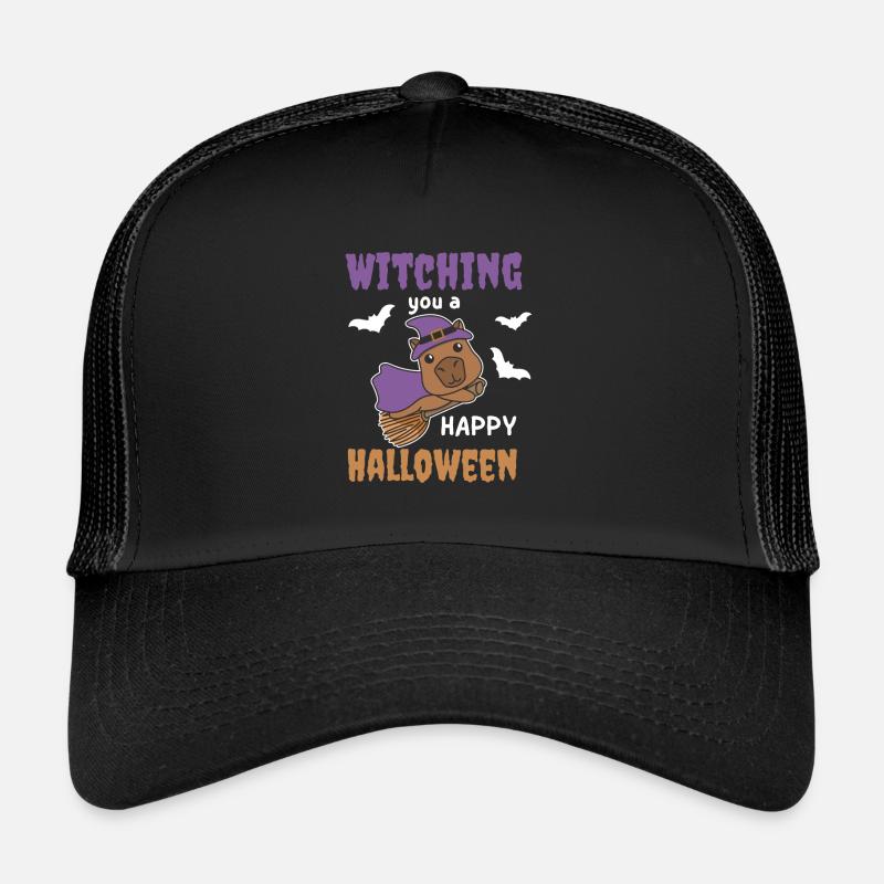 Sorcière Capybara Vous sorcière un joyeux Halloween Casquette trucker 