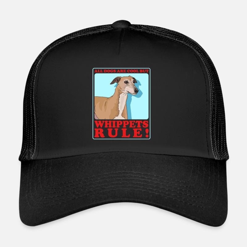 Whippet Petit lévrier anglais Cadeau Casquette trucker 