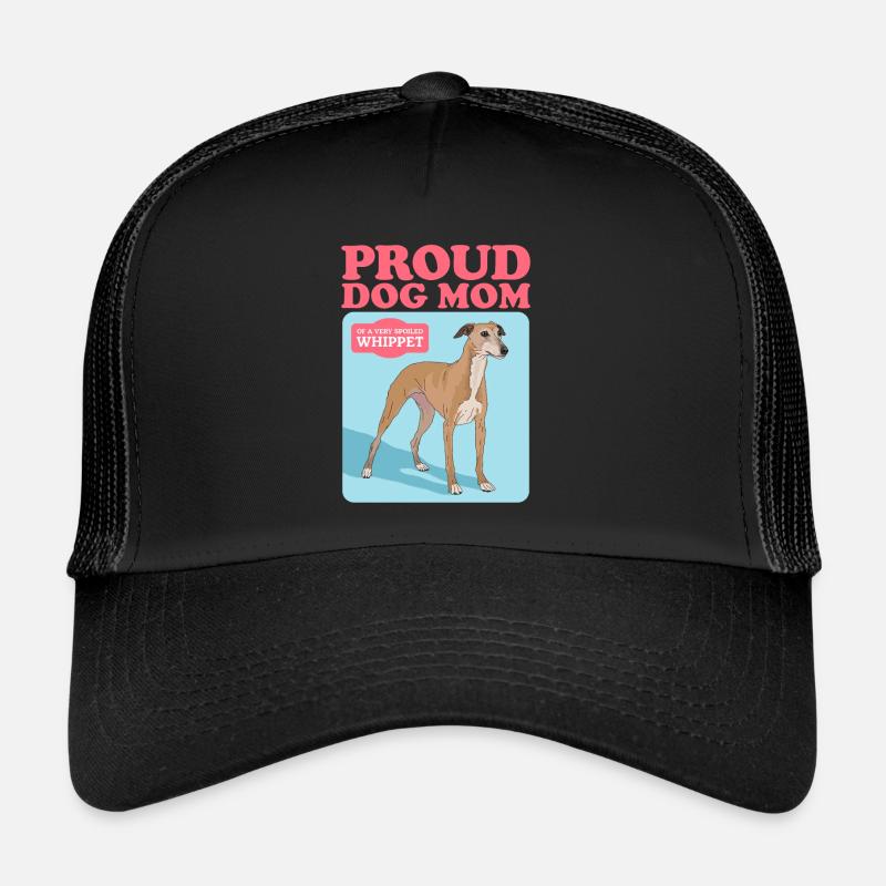 Whippet Mom Petit lévrier anglais Cadeau Casquette trucker 