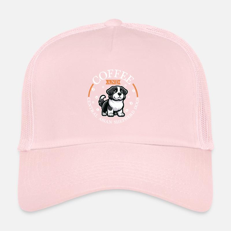Café et Ovcharka d’Asie centrale Casquette trucker 