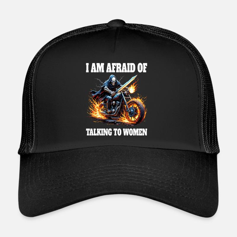 Parler Aux Filles Meme Squelette Casquette trucker 