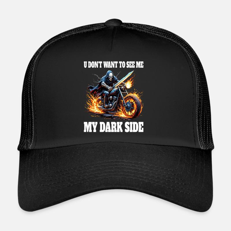 Mon Côté Obscur Meme Squelette Casquette trucker 