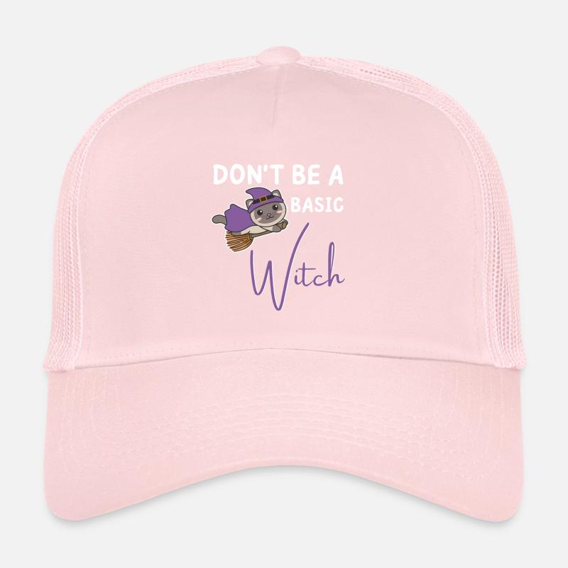 Katze Halloween Hexe Hexen don't be a basic witch Trucker Cap