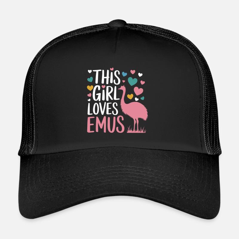 Emu Saying Girl Emus Funny Emu Gift Trucker Cap