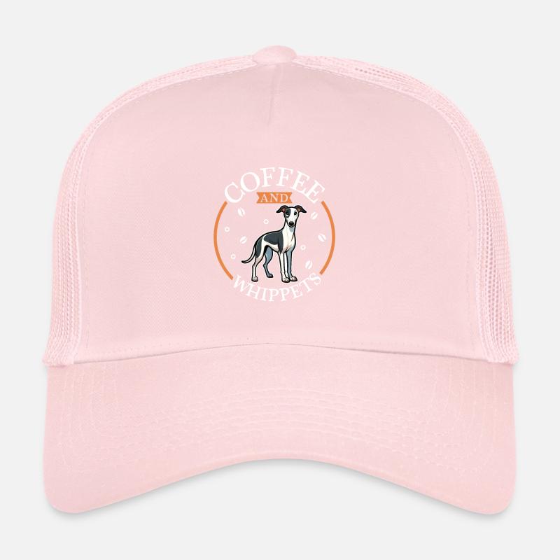 Café et Whippet Casquette trucker 