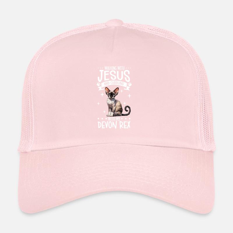 Jesus and My Devon Rex Trucker Cap