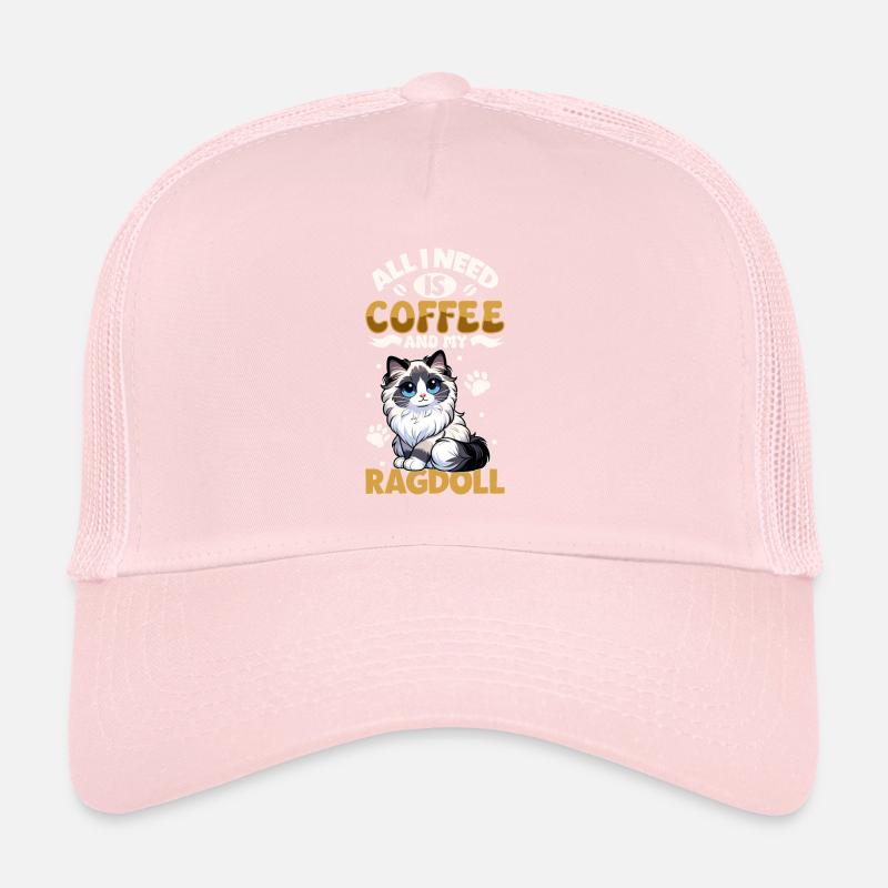 Le café et ma poupée de chiffon Casquette trucker 