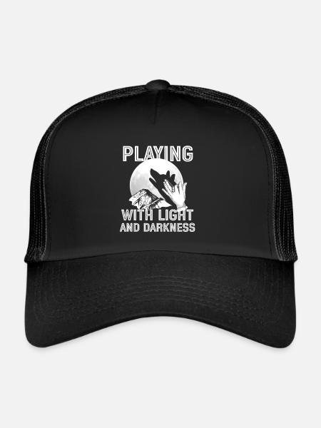 Théâtre d’ombres Art du théâtre - Casquette trucker  - noir/noir - Devant