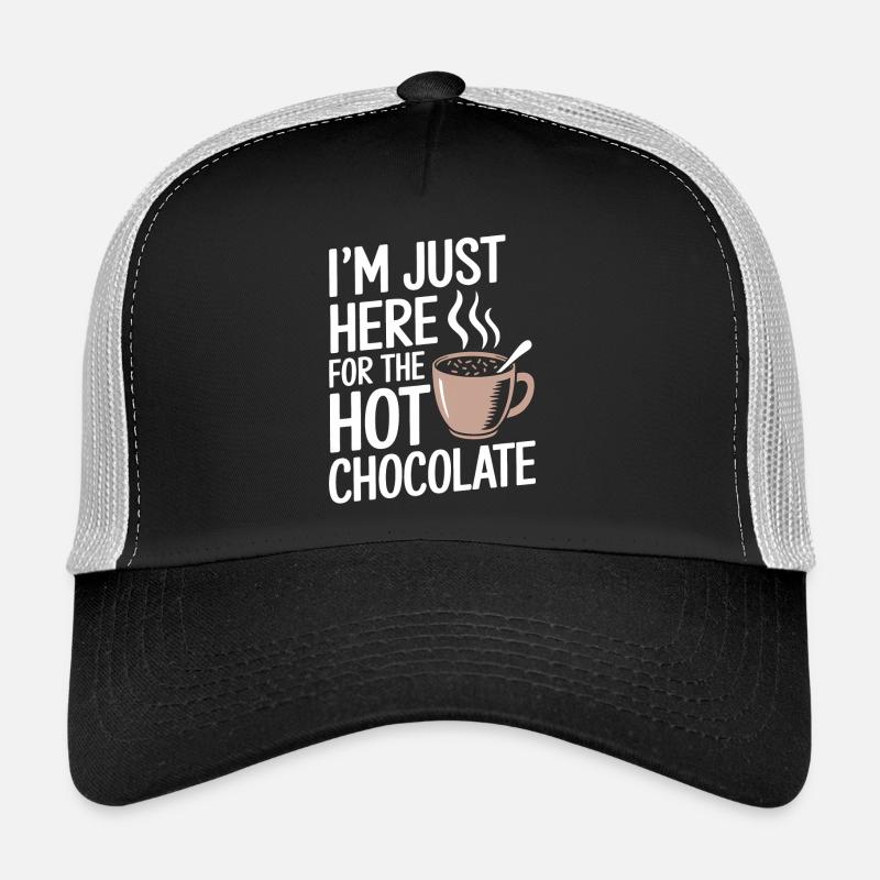 Cocoa Saying Hot Chocolate Fun Cocoa Gift Trucker Cap
