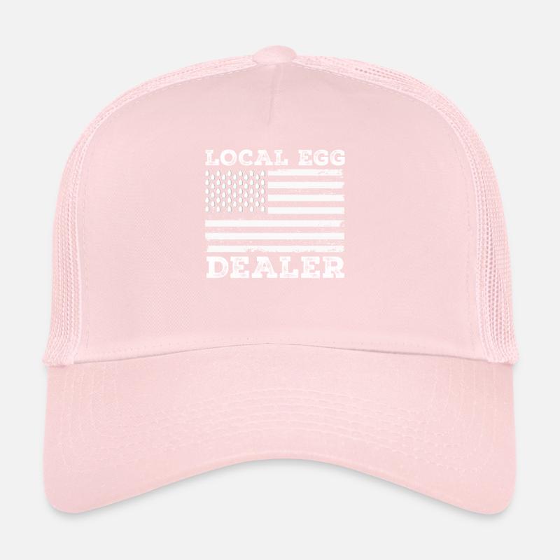 Marchand d’œufs local American Flag Farmer Casquette trucker 