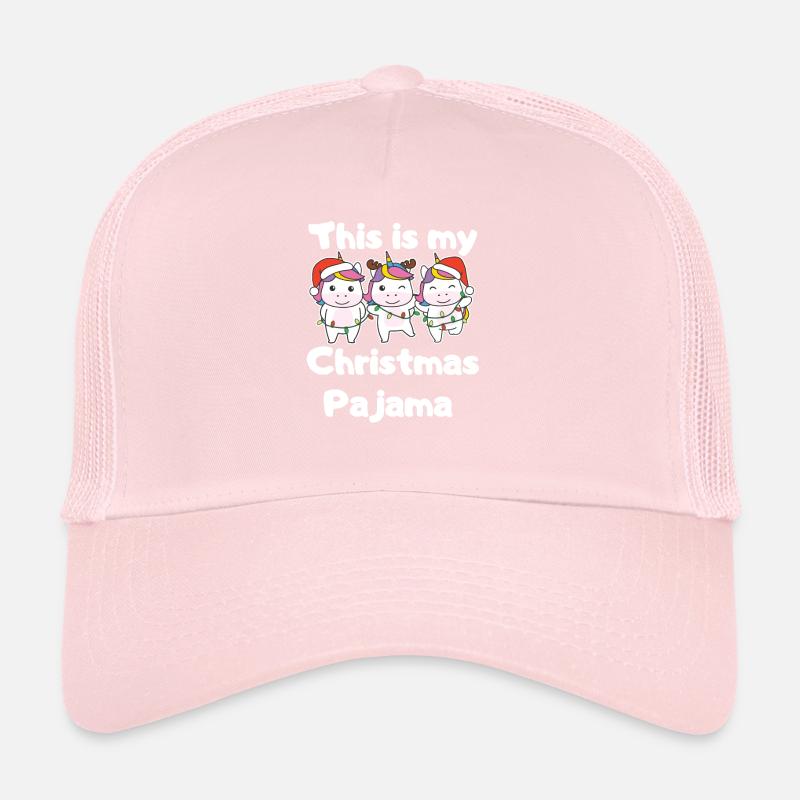 Pyjama de Noël licorne Casquette trucker 