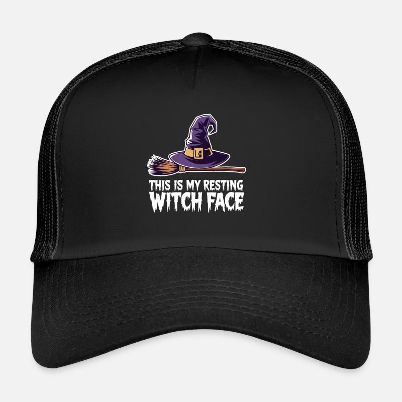 This is my resting witch face Spooky Halloween Wit Trucker Cap