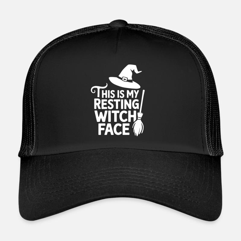 This is my resting witch face Spooky Halloween Wit Trucker Cap