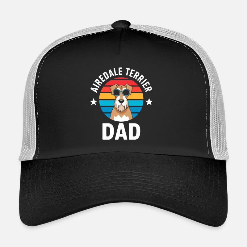 Airedale Terrier Saying, Airedale Terrier Gift Trucker Cap