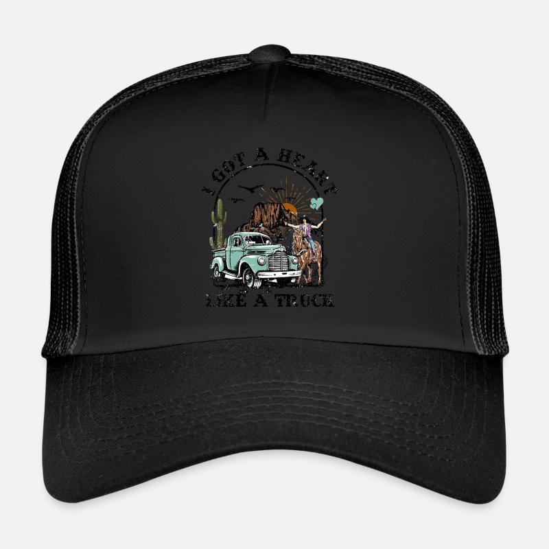 Ich habe ein Herz wie ein Truck Trucker Cap