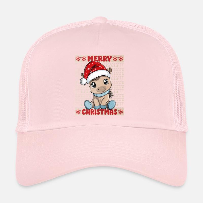 Cheval Noël Mignon Noël mignon Casquette trucker 