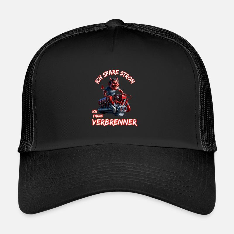 I save electricity I drive combustion engines Trucker Cap