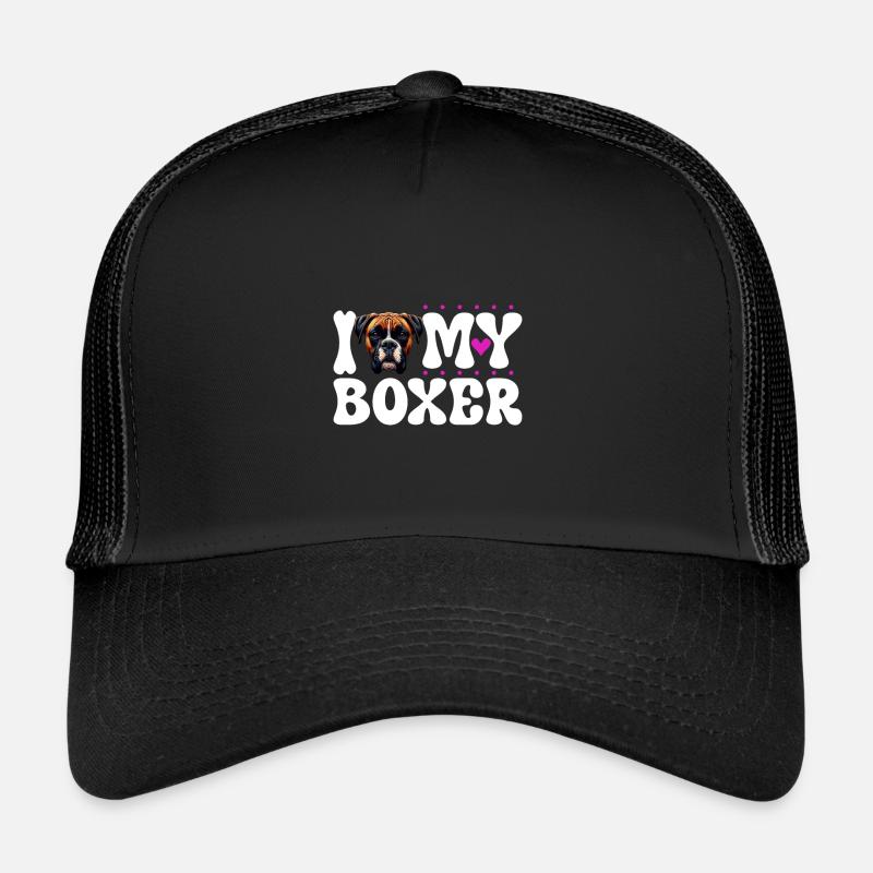 Ich liebe meinen Boxer Trucker Cap