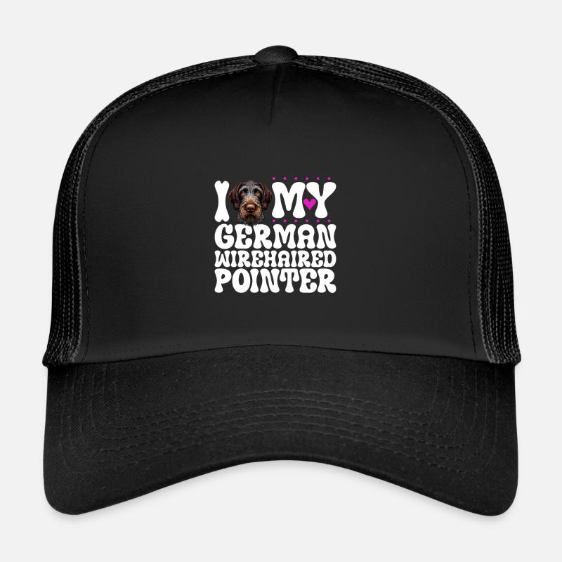 Ich liebe meinen Deutsch Drahthaar Trucker Cap