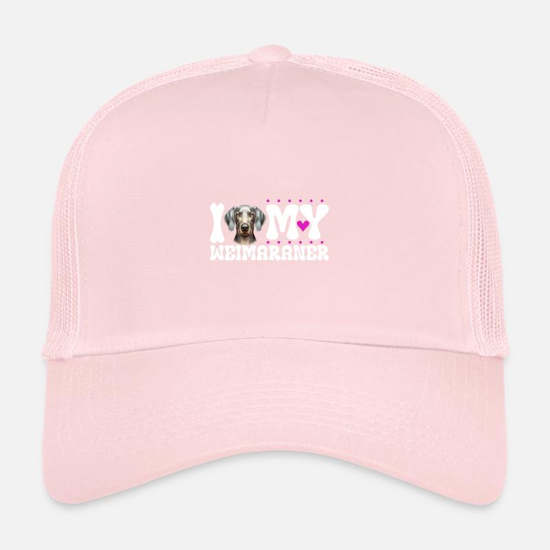 J’adore mon braque de Weimar Casquette trucker 
