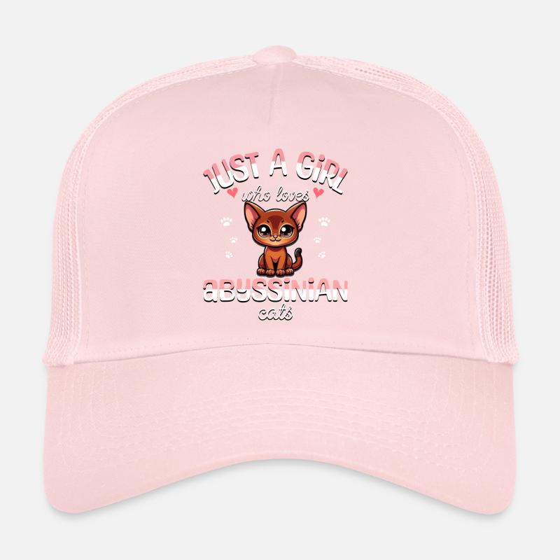 Fille Adore Chat Abyssin Casquette trucker 