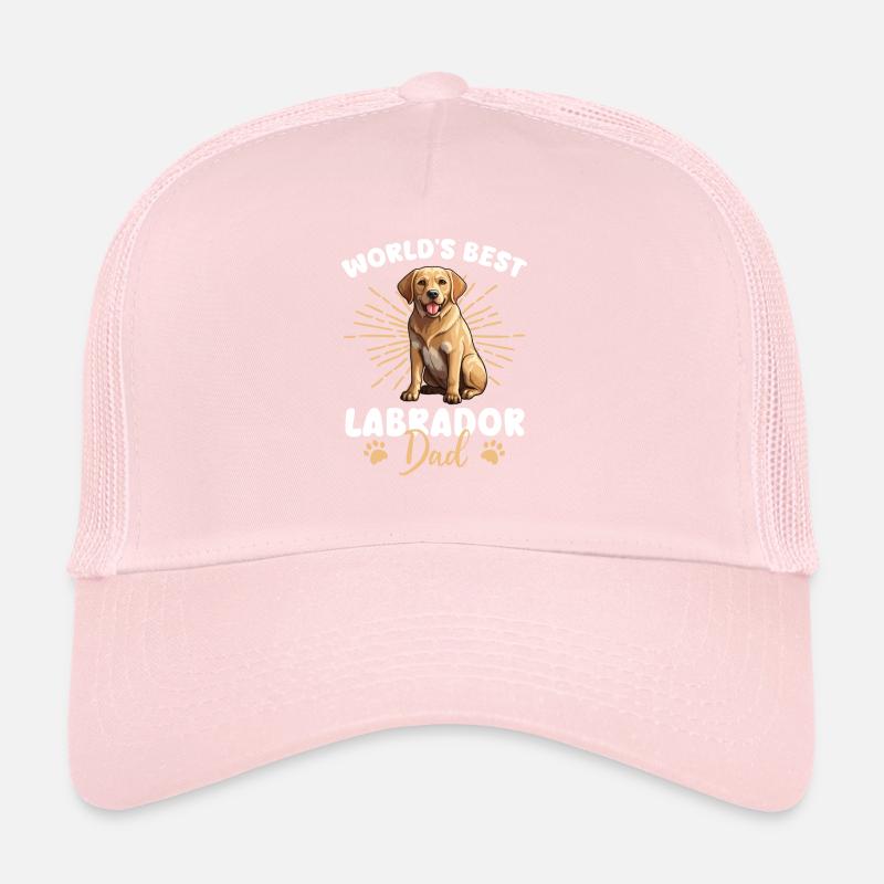 Labrador Retriver Groovy Labrador Dad Trucker Cap