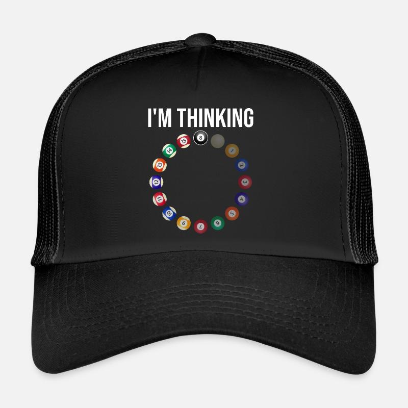Billard Spiel Humor Billard Spieler Trucker Cap
