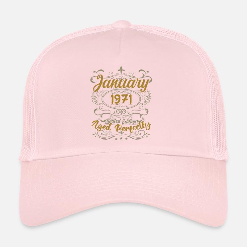 Janvier Cadeau D'anniversaire Nées En Janvier 1971 Casquette trucker 