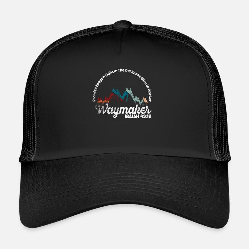 Waymaker Promise Keeper Miracle Worker Trucker Cap