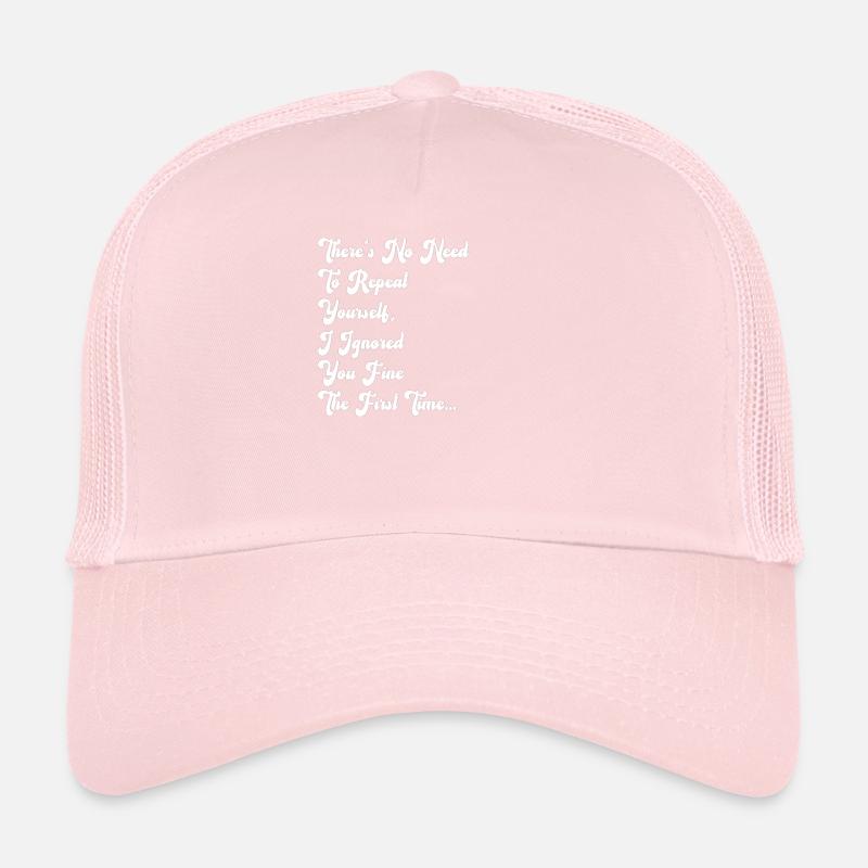 Il n’est pas nécessaire de se répéter Casquette trucker 